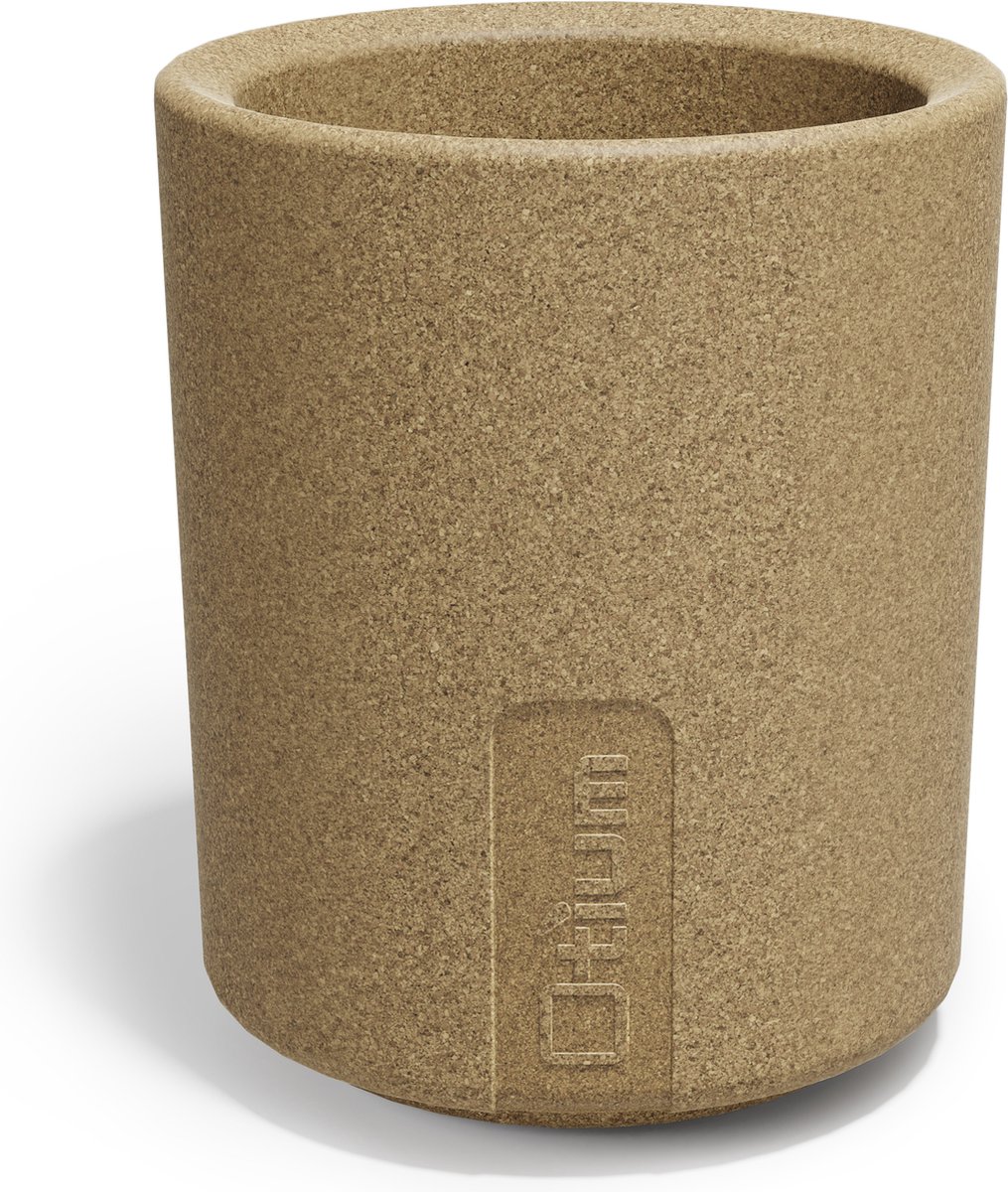 Otium bloempot dubbelwandig Mensa 19 cm natural cork