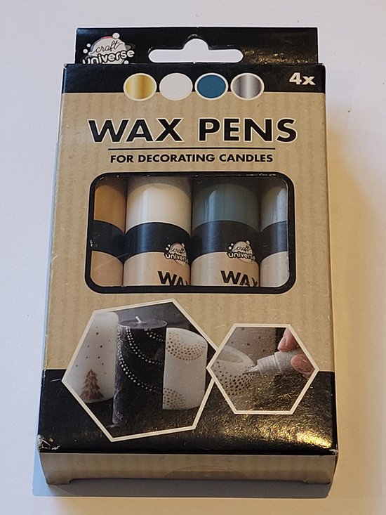 Craft Universe Wax Pens (4 kleuren) Kaarswas bol