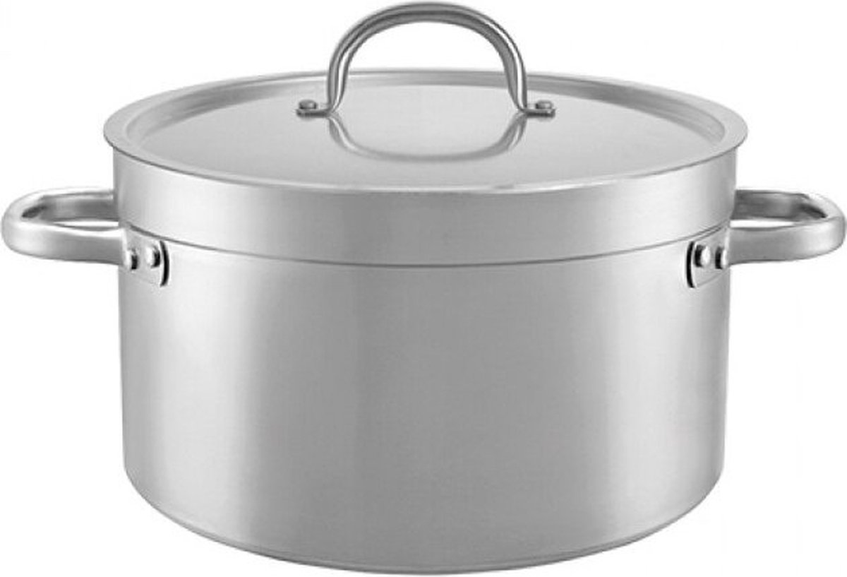 Pujadas Kookpan - Middel Ø24 cm - 6,3 Liter - Aluminium 720616 - Horeca & Professioneel