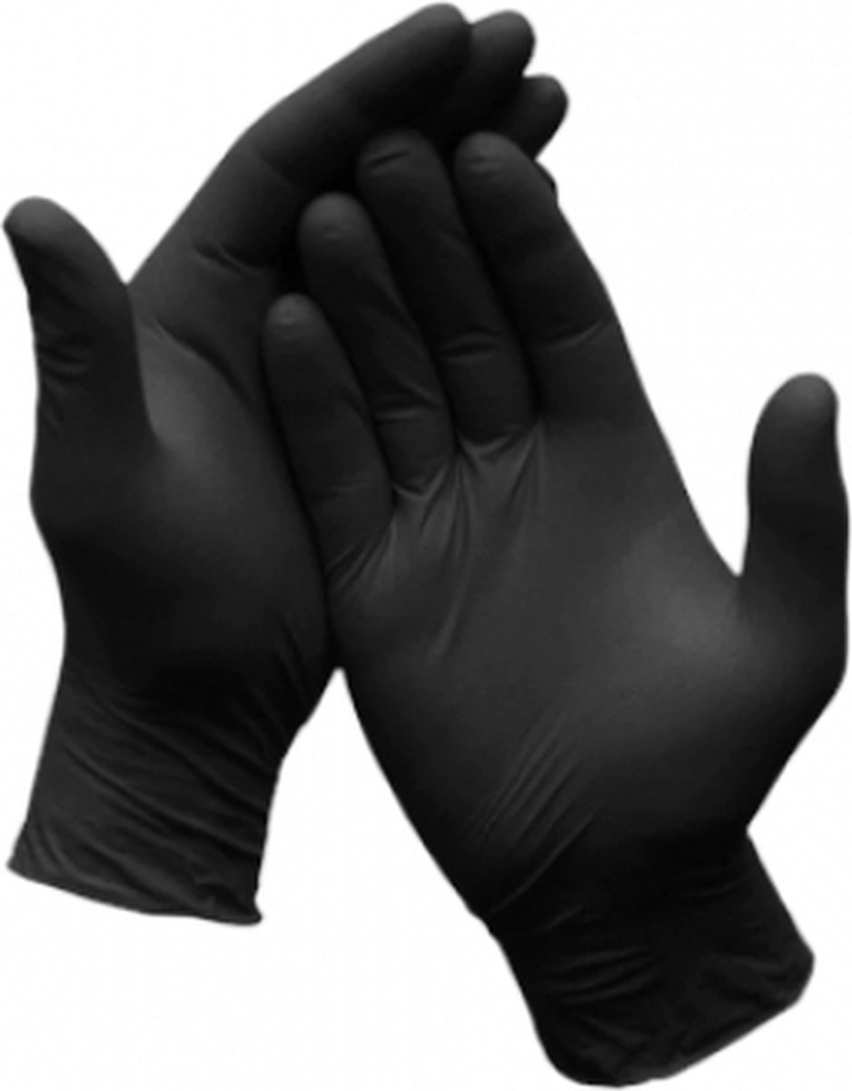 Intco Handschoenen Zwart Nitrile Extra Large 100 st/doos