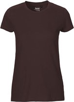 Fairtrade Ladies Fit T-Shirt met ronde hals Brown - XL
