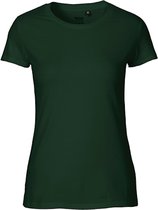 Fairtrade Ladies Fit T-Shirt met ronde hals Bottle Green - L