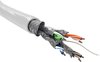 S/FTP CAT6 Gigabit Netwerkkabel - CCA - 23AWG - Stug - 100 meter - Wit