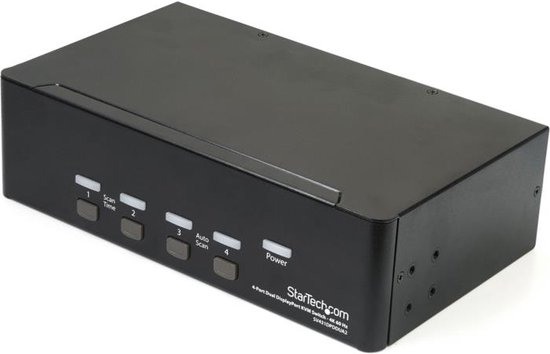 StarTech.com Commutateur KVM Dual DisplayPort 4 ports 4K 60 Hz