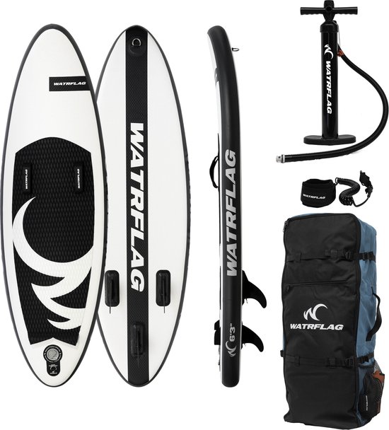 Watrflag Wave Rider 6'3 Set - 190 cm - Opblaasbaar Surf - Bodyboard