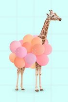 IXXI Party Giraffe - Wanddecoratie - Abstract - 80 x 120 cm