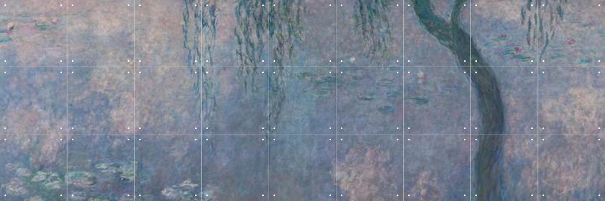 IXXI The two Willows detail II, Claude Monet & Musée de l'Orangerie - 180 x 60 cm - Gratis ophangtool - Grote wanddecoratie en posters - Olieverf