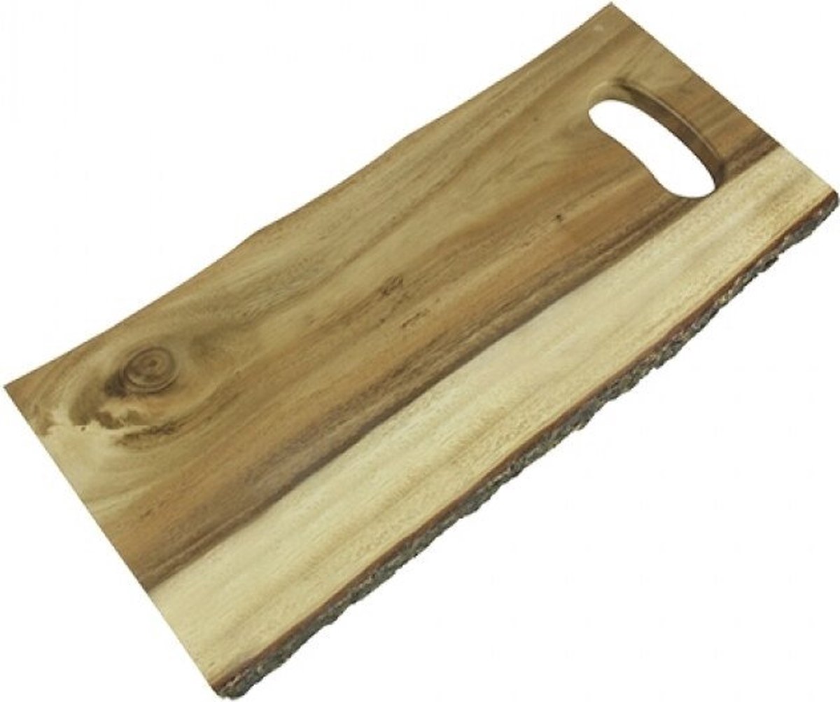 Presentatie/ serveerplateau hout Ø40x21cm