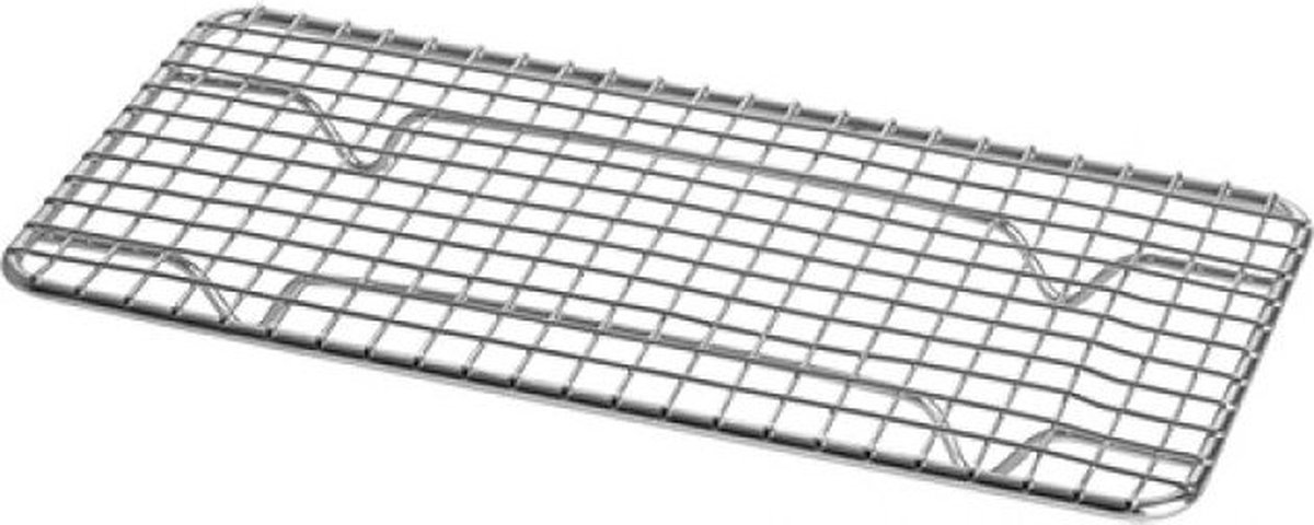 Inleg lekrooster, Verchroomd, Horeca, GN1/3, 32,5 x 17,6 cm