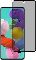 Smartphonica Privacy full cover voor Samsung Galaxy A51 4G tempered glass screenprotector van gehard glas met afgeronde hoeken geschikt voor Samsung Galaxy A51 4G