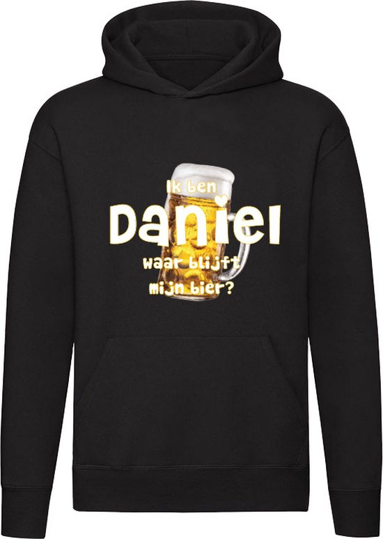 Ik ben Daniel, waar blijft mijn bier Hoodie - cafe - kroeg - feest - festival - zuipen - drank - alcohol - naam - trui - sweater - capuchon
