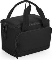 Bagbase koeltasje/lunch tas model Compact - 24 x 17 x 17 cm - 2 vakken - zwart - klein model - kwaliteit