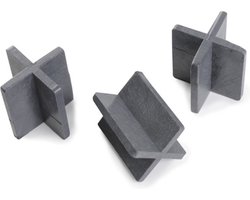 Decoratief Beeld - Voegkruis Herbruikbaar - Aluminium - Gardenlux - Zwart - 55 X 50 Cm