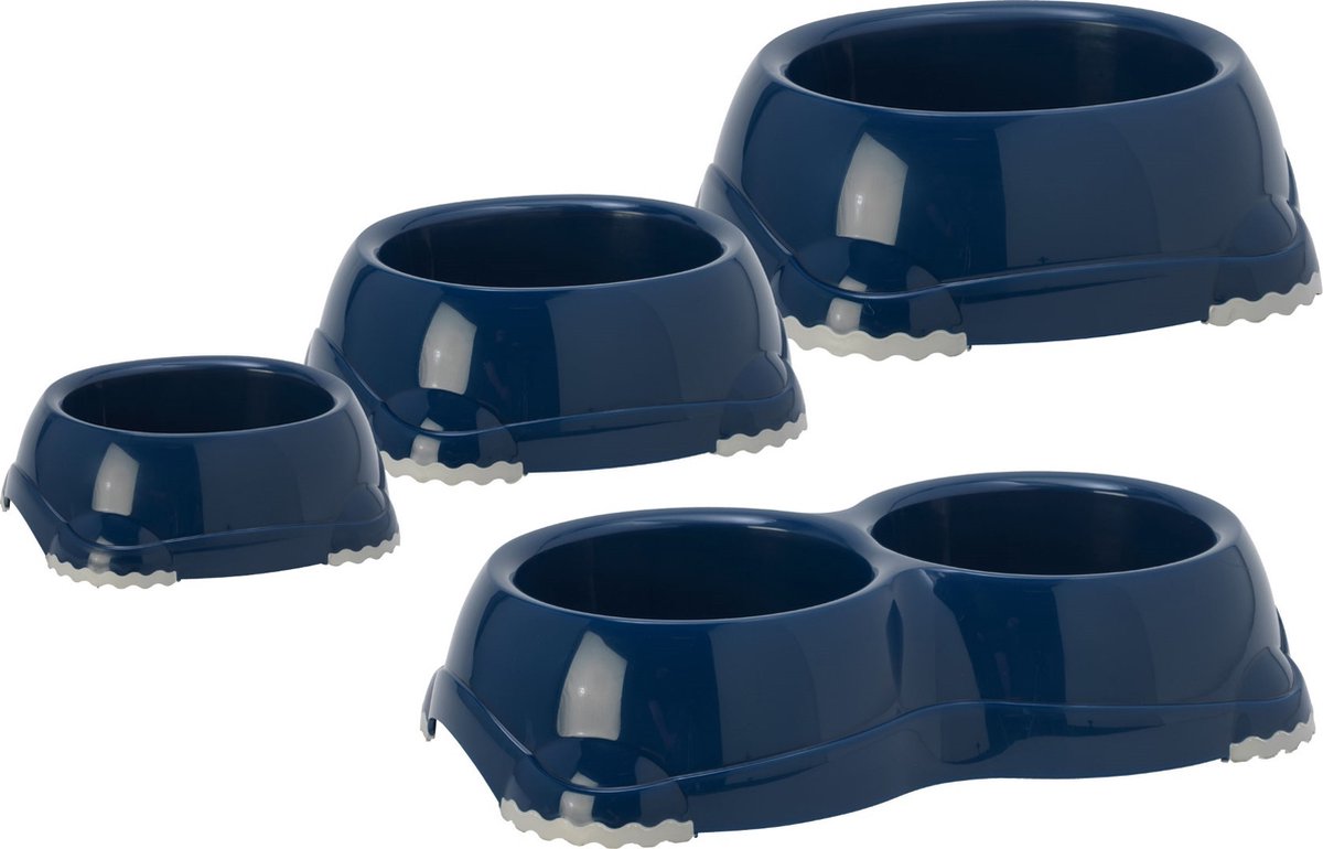 Moderna plastic Voerbak smarty 2 donkerblauw 16 cm