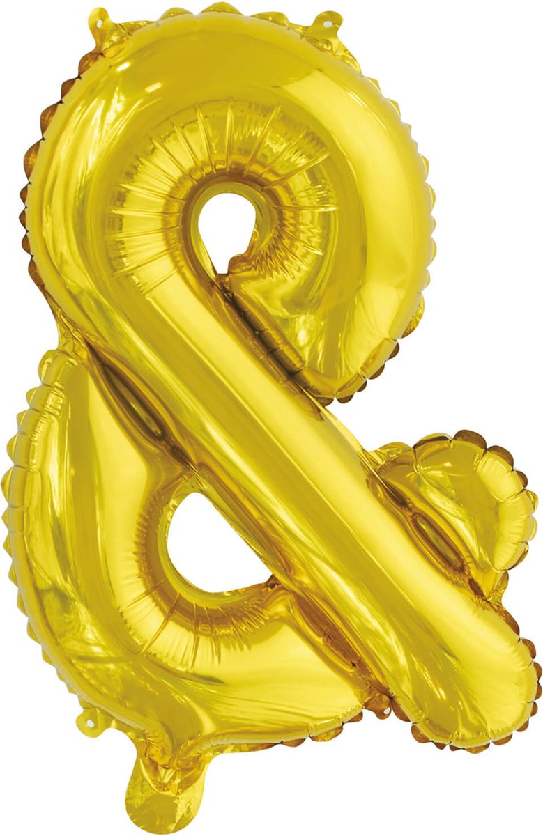 Amscan 9909665, Speelgoed ballon, Folie, Goud, Letter &