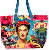 Frida Kahlo Schoudertas/Shopper Birds met los etui