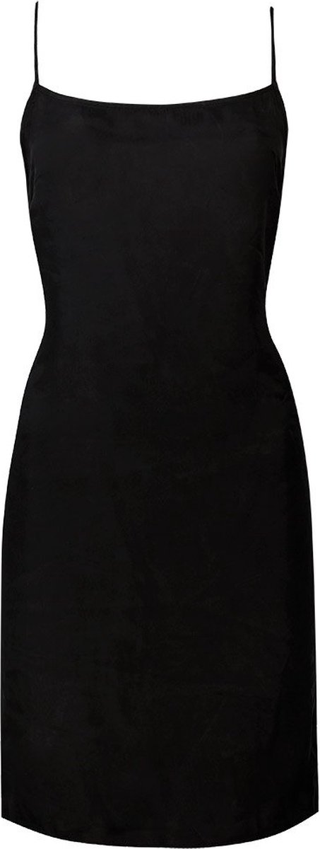 Superdry Studios Cupro Mini Slip Jurk XS Vrouw Zwart