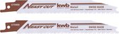KWB Easy Cut reciprozaagblad - 153 mm - Metaal - Bi metaal - 579900 - 2 stuks