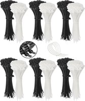 Polyamide kabelbinders, Tie Rips, zwart+wit 140x2,5 mm / 800 stuks