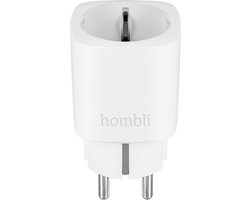 Hombli Slimme Stekker - Smart Plug met App Bediening - Wifi Stopcontact - Tijdschakelaar voor binnen - Energiemeter - Compitabel met Amazon Alexa en Google Home - 1 stuk - Wit