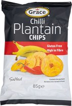 Grace - Chilli Plantain - Chips - 9 zakjes x 85 gr