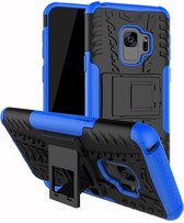 Coverup Rugged Kickstand Back Cover - Geschikt voor Samsung Galaxy S9 Hoesje - Blauw