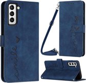 Coverup Smile Book Case - Geschikt voor Samsung Galaxy S23 Hoesje - Blauw