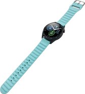 Mobigear - Watch bandje geschikt voor Samsung Galaxy Watch 4 Classic (42mm) Bandje Flexibel Siliconen Gespsluiting | Mobigear Color - Blauw