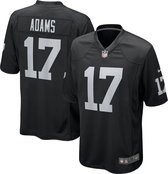 Nike Las Vegas Raiders Home Game Jersey - Maat XL - Adams 17 - Zwart - NFL - American Football Shirt - Football Jersey Heren
