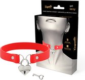 COQUETTE ACCESSORIES | Coquette Hand Crafted Choker Keys Heart - Red | Fetish Halsband | Erotische Halsband | BDSM | Bondage | Fetish | Sex Toy for Woman