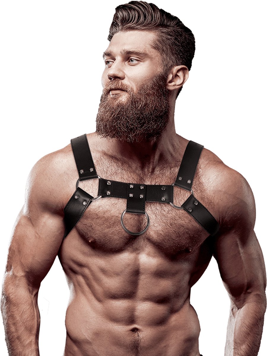 Goedkoopste FETISH SUBMISSIVE ATTITUDE | Fetish Submissive Attitude - Eco Leather Chest Strap Harness Men