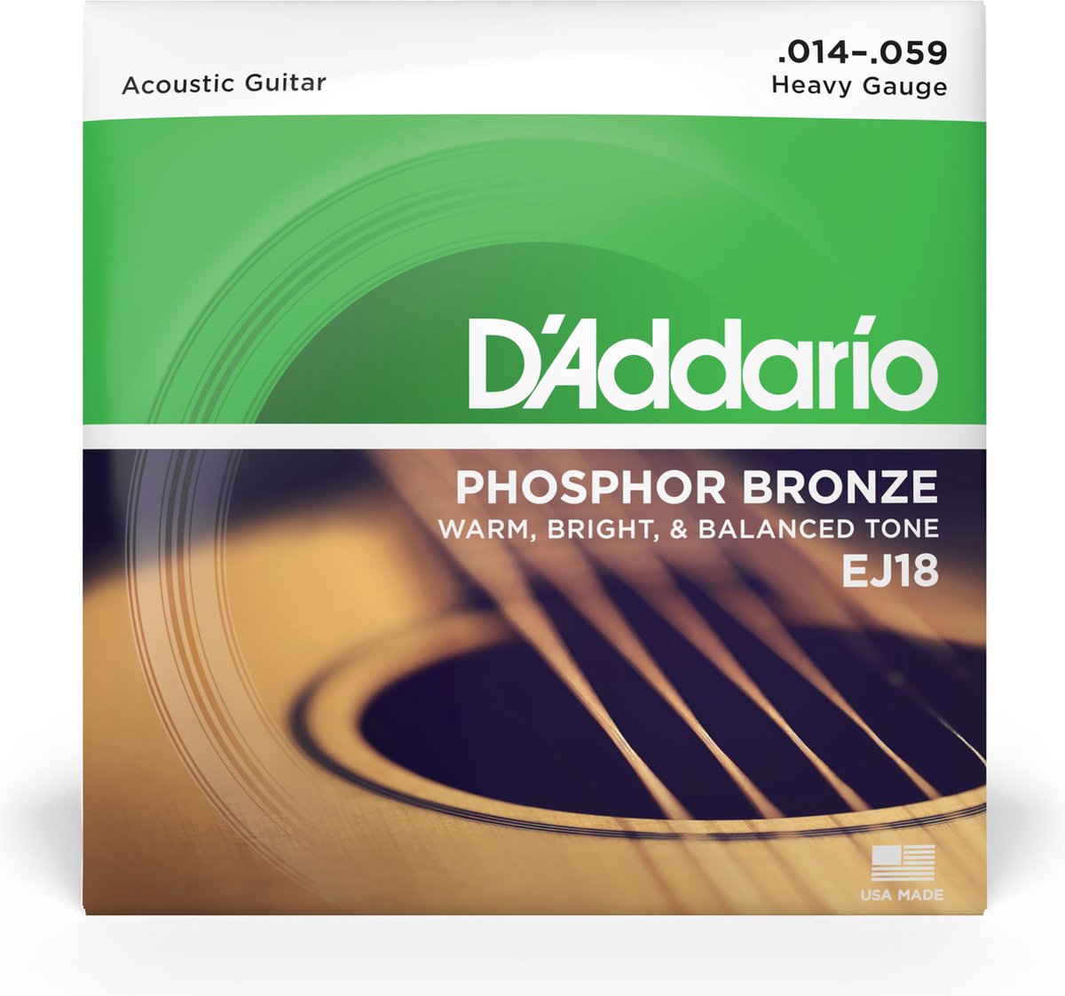 D'Addario EJ18 Phosphor Bronze Heavy 14-59