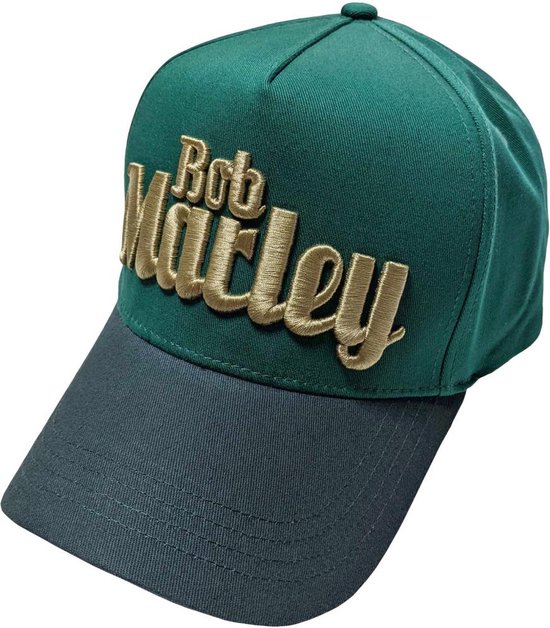 Bob Marley Casquette Baseball Text Logo Vert