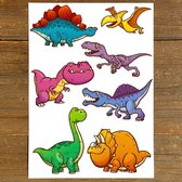 GetGlitterBaby® - Kinder Schoencadeau Plak Tattoos Kind / Tijdelijke Tattoo / Nep Tatoeage Speelgoed voor Kinderen - Dino's / Dinosaurus / Dinosaurussen