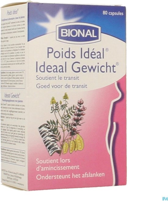 Bional Ideaal Gewicht - Afslanken - Voedingssupplement met senna en kattedoorn - 80 capsules - Bional