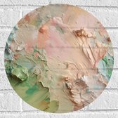 Muursticker Cirkel - Verschillende Kleuren Verf - 40x40 cm Foto op Muursticker