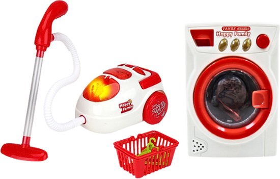 Speelgoed Stofzuiger - Kinder Stofzuiger - Stofzuiger Speelgoed - Speelgoed  Wasmachine... | bol.com