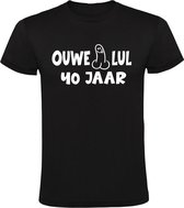 Ouwe lul 40 jaar Heren T-shirt - verjaardag - 40e verjaardag - jarig - vader - papa - veertig - grappig - cadeau