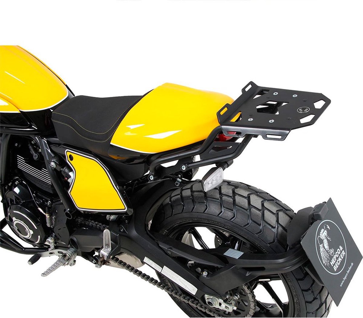 HEPCO BECKER Minirack Ducati Scrambler 800 19 6607593 01 01 Montageplaat