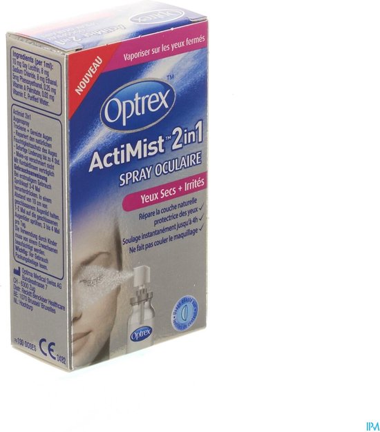 Optrex ActiMist 2in1 Oogspray - Droge en Geïrriteerde Ogen - 10 ml - Optrex