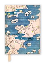 Flame Tree Notebooks- Japanese Woodblock: Cottages with Rivers & Cherry Blossoms (Foiled Journal)