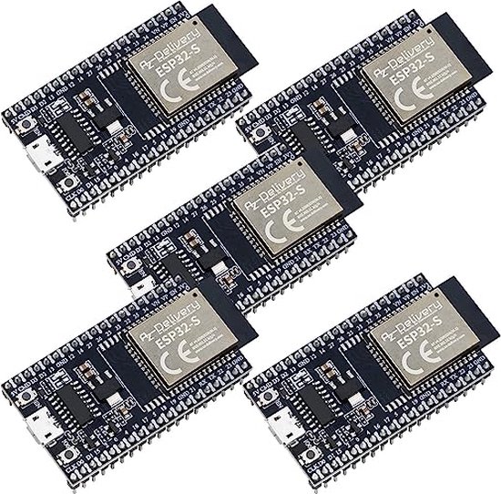 AZDelivery 5 X ESP32S Dev Kit C V4 NodeMCU WLAN WiFi Development Board ...