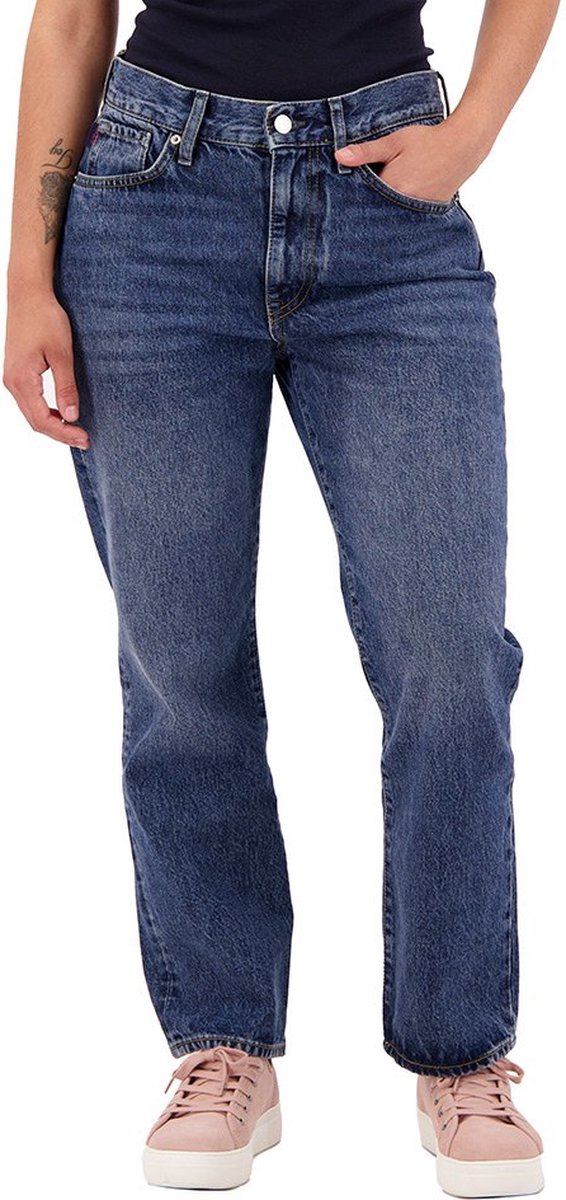 Superdry High Rise Straight Spijkerbroek 32 30 Vrouw Blauw
