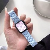Fungus - Smartwatch bandje - Geschikt voor Apple Watch 42 / 44 / 45 / 49 mm - Series 1 2 3 4 5 6 7 8 9 SE Ultra iWatch - Hars - Blauw