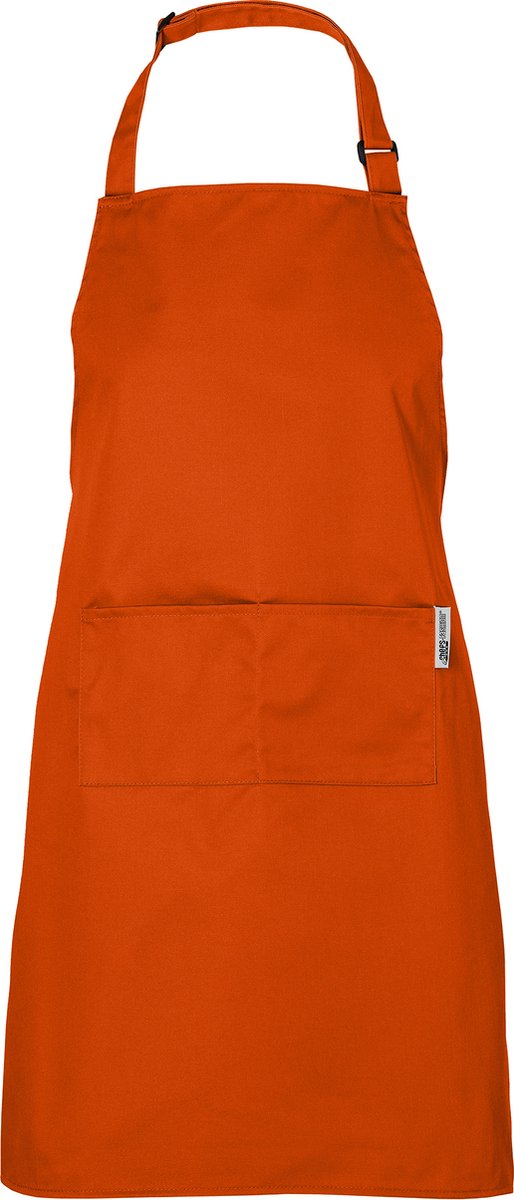 Chefs Fashion - Keukenschort - Oranje Schort - 2 zakken - Simpel verstelbaar - 71 x 82 cm