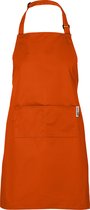 Chefs Fashion - Tablier de cuisine - Tablier Oranje - 2 poches - Facilement ajustable - 71 x 82 cm