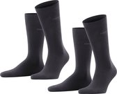 Esprit Basic Uni 2-Pack duurzaam organisch katoen multipack sokken heren zwart - Maat 47-50