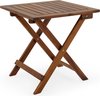 EezyLife Table d'appoint en bois - Table de jardin - Bois d'acacia - 46x46x46cm