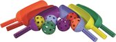 Megaform Scoop Set of 6 colored bats and balls