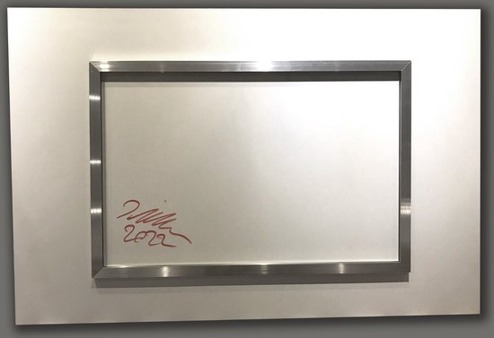 Peinture visage de singe sur plexiglas 90x60cm